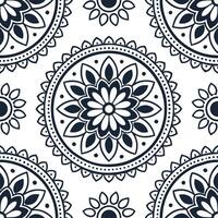 Vintage medallion seamless tile pattern ornate details isolated white background perfect for classic home decor concept as Creating seamless tile pattern featuring vintage medallio Clean Set 11 vector