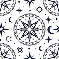 Vintage medallion seamless tile pattern ornate details isolated white background perfect for classic home decor concept as Creating seamless tile pattern featuring vintage medallio Clean Set 2 vector