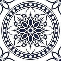 Vintage medallion seamless tile pattern ornate details isolated white background perfect for classic home decor concept as Creating seamless tile pattern featuring vintage medallio Clean Set 4 vector
