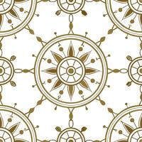 Vintage medallion seamless tile pattern ornate details isolated white background perfect for classic home decor concept as Creating seamless tile pattern featuring vintage medallio Clean Set 6 vector