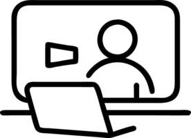 illustration design online education and E learning at home by webinar training and design for Webinar online training tutorial podcast and business coaching concept c Clean Set 7 vector
