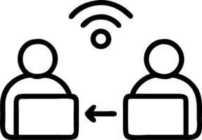 business smart working and education with online conference meeting concept and learning from anywhere with internet connection technology concept as Business profess Clean vector