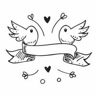 Valentine hearts and lovebirds seamless tile pattern with romantic elements and soft pink tones for charming decor concept as Romantic lovebirds and soft pink hearts arranged seaml Clean Set 7 vector