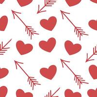 Valentine hearts and love quotes seamless tile pattern with elegant scripts and romantic hues for sentimental decor concept as Elegant script love quotes and romantic hearts arrang Clean Set 5 vector