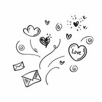 Valentine hearts and love letters seamless tile pattern with romantic scripts and pastel hues for elegant decor concept as Romantic script love letters and pastel hearts arranged s Clean Set 3 vector