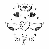 Valentine hearts and butterflies seamless tile pattern with delicate wings and romantic colors for charming decor concept as Delicate butterfly wings and romantic hearts arranged s Clean Set 3 vector