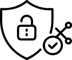 User enters login and password illustrating cybersecurity measures data protection encryption and secure user access to personal data concept as Visual emphasizes safeguarding inf Clean vector