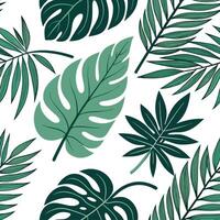 Tropical frame seamless tile pattern with lush foliage and vibrant greenery concept as Lush tropical frames form seamless tile patterns with vibrant greenery adding exotic vibrancy Clean vector