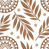 Tribal patterns seamless design with natural motifs and textures for an earthy organic and grounded aesthetic concept as Organic tribal patterns with natural motifs and textures pe Clean Set 2 vector