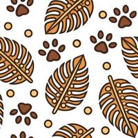 Tribal patterns seamless design with animal inspired motifs and earthy colors for a wild natural feel concept as Animal inspired tribal patterns with earthy colors perfect for a wi Clean Set 3 vector