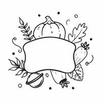 Thanksgiving Wreath Border with Autumn Leaves and Blessings Wording concept as An elegant border frame featuring a Thanksgiving wreath made of autumn leaves acorns and berries The Clean Set 3 vector