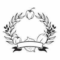 Thanksgiving Table Border with Pumpkins and Grateful Heart Wording concept as A beautifully designed border frame featuring a variety of autumn leaves and pumpkins The words Grate Clean Set 3 vector
