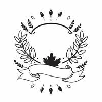 Thanksgiving Wreath Border with Acorns and Give Thanks Wording concept as An intricately designed border frame featuring a Thanksgiving wreath made of autumn leaves acorns and berr Clean vector