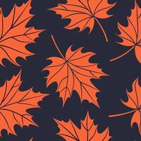 Thanksgiving leaves seamless pattern with rich autumn colors of red orange and yellow for a warm harvest inspired look concept as Warm Thanksgiving pattern with red orange and yell Clean Set 32 vector