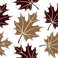 Thanksgiving leaves seamless pattern with rich autumn colors of red orange and yellow for a warm harvest inspired look concept as Warm Thanksgiving pattern with red orange and yell Clean Set 6 vector
