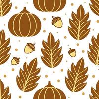 Thanksgiving leaves seamless pattern with rich autumn colors of red orange and yellow for a warm harvest inspired look concept as Warm Thanksgiving pattern with red orange and yell Clean Set 10 vector
