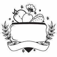 Thanksgiving Feast Border with Turkey and Pumpkins with Copy Space concept as A beautifully designed border frame featuring a traditional Thanksgiving turkey and an array of pumpki Clean vector