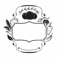 Thanksgiving Feast Border with Autumn Leaves and Family Friends Wording concept as An elegant border frame depicting a Thanksgiving feast with autumn leaves pumpkins and a beauti Clean Set 4 vector