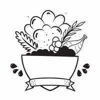 Thanksgiving Cornucopia Border with Grapes and Harvest Time Wording concept as A vibrant border frame featuring a cornucopia overflowing with grapes vegetables and autumn leaves T Clean Set 5 vector