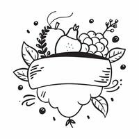 Thanksgiving Cornucopia Border with Grapes and Harvest Time Wording concept as A vibrant border frame featuring a cornucopia overflowing with grapes vegetables and autumn leaves T Clean Set 6 vector