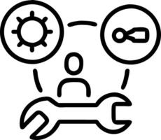 Technical Support and Customer Service Concept with icons of tools customer service 247 support communication technical maintenance representing business technology in customer as Clean vector