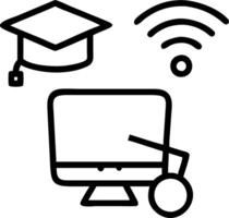 Technology remote working and online education symbolize accessibility flexibility and innovative workplace learning solutions concept as Highlights the growing trend of remote ed Clean vector