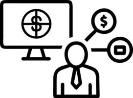 Technology and business finance concept Businessman show icon online banking and icon network connection online payments shopping and digital technology on virtual screen global bu Clean vector