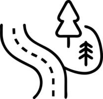 Start 2026 highway road top view green forest vision new year ecosystem environment forward sustainability ambition concept as Aerial route labeled 2026 merges lush canopy signals Clean vector
