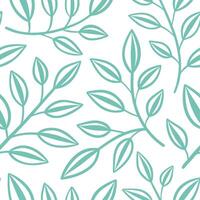 Spring leaves seamless pattern with light airy tones and delicate detail for soft whimsical spring designs concept as Soft spring leaves pattern with airy tones and delicate detail Clean Set 2 vector