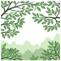 Spring dawn seamless tile pattern with the soft golden light filtering through new green leaves concept as The soft golden light of spring dawn filters through new green leaves cre Clean vector