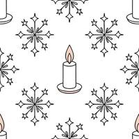 Sparkling snowflake and candlelight seamless tile pattern with warm winter glow concept as Sparkling snowflakes and warm candlelight create a seamless tile pattern with a cozy wint Clean vector