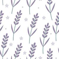 Soft summer seamless pattern with delicate lavender blooms and light airy textures for a calming effect concept as Calming summer pattern with lavender blooms and soft airy texture Clean Set 2 vector