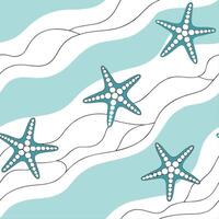 Soft sand and turquoise water seamless tile pattern perfect for beach inspired decor concept as Soft sand meeting turquoise water creates a serene seamless beach tile pattern full Clean vector