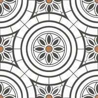 Showcase retro labels within mosaic tile backgrounds curated vintage textures professional look easy to customize concept as Unified pattern design merges nostalgic flair perfect Clean vector