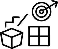 sale volume increase make business success flips cube icon goal shopping cart symbol concept as A flipped cube with goal and shopping cart icons symbolizes growth in sales and achi Clean vector