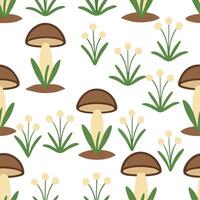 Rustic spring nature seamless pattern with wildflowers and soft earth tones for earthy country inspired designs concept as Earthy spring nature pattern with wildflowers and rustic Clean Set 2 vector