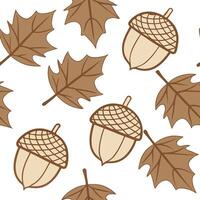 Rustic burlap and autumn leaves seamless tile pattern with natural textures and earthy tones concept as Natural burlap textures and earthy autumn leaves create a rustic seamless ti Clean vector