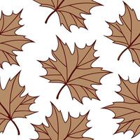 Rustic autumn leaves seamless pattern with deep earth tones and organic shapes for a natural earthy design concept as Rustic autumn leaves pattern with earth tones and organic shap Clean Set 2 vector