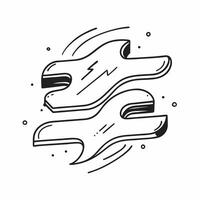 Retro wave seamless pattern with flowing lines and neon accents for dynamic backgrounds concept as Dynamic retro wave pattern featuring flowing lines and neon accents perfect for v Clean vector