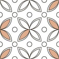 Retro minimalist seamless pattern with simple shapes and muted colors for modern aesthetics concept as Modern minimalist retro pattern with simple shapes and muted colors ideal for Clean Set 2 vector