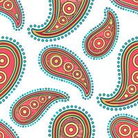 Retro paisley seamless pattern with intricate swirls and rich colors for artistic applications concept as Artistic retro paisley pattern with intricate swirls and rich colors ideal Clean Set 2 vector