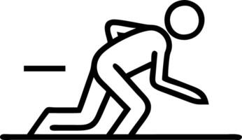 rear view man preparing run athletics track 2026 engraved symbolizes new year goal success ambition concept as Focused athlete gears up for 2026 New Year with determination marking Clean vector