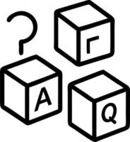 questions mark word wooden cube block table background FAQ answer qa concept as Wooden cubes with a question mark symbolize FAQ or QA representing inquiry clarity and information Clean vector