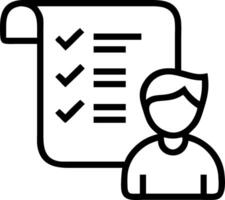 Policy documentation and compliance with man reviewing digital document labeled Policies with icons checklists certifications financial detail representing policy management and re Clean vector