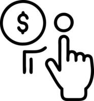 Payroll business finance concept showing businessman touching virtual Payroll icon for financial reporting and payroll processing in finance and accounting concept as A businessman Clean vector