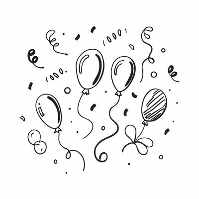New Year seamless pattern with gold and silver balloons streamers and confetti for a glamorous holiday celebration concept as Glamorous New Year pattern with gold and silver balloo Clean