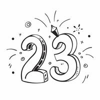 New Year seamless pattern with gold 2023 numbers sparkling stars and celebratory elements for a refined celebration feel concept as Refined New Year pattern with 2023 numbers spark Clean vector
