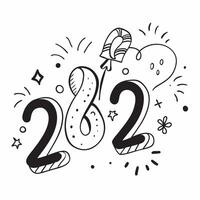 New Year seamless pattern with decorative 2023 numbers fireworks and party decorations for a festive year end design concept as Festive year end New Year pattern with the number 20 Clean vector