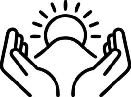 New Year planning and vision concept closeup of woman hands framing sunset symbolizes strategic planning and future oriented goals concept as Highlights optimism reflection and st Clean vector