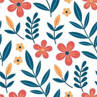 Modern spring floral seamless pattern with bold colors and dynamic shapes for contemporary designs concept as Bold spring floral pattern featuring dynamic shapes and vibrant colors Clean Set 2 vector